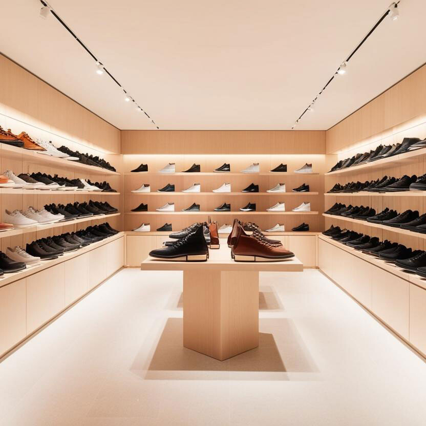 Interior de una Zapater&iacute;a